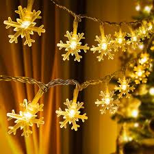 4M Snowflakes String Lights – 20 LED Christmas & Winter Decorations