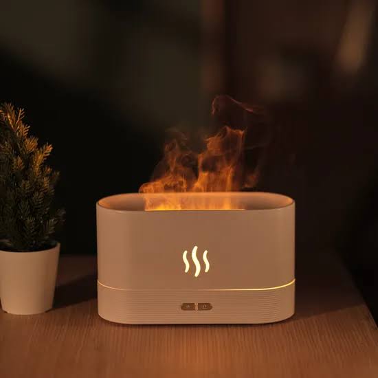 Flame Humidifier – Portable USB Air Humidifier with Flame Light & Aromatherapy