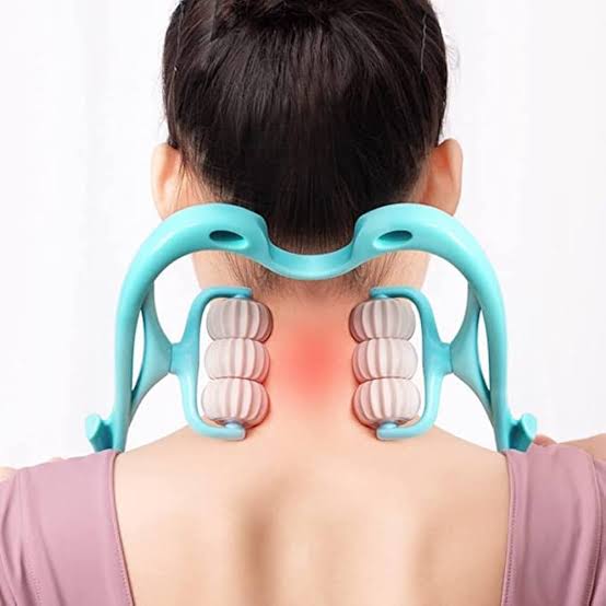 6 Wheel Neck Massager – Shiatsu Deep Tissue Massager with Heat Therapy