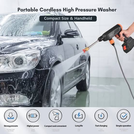 High-Pressure Water Spray Gun – Car Wash & Garden Hose Nozzle