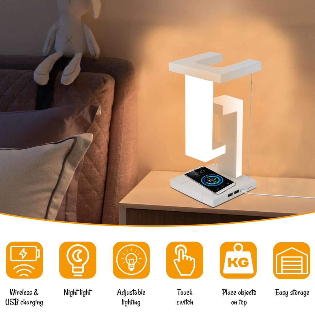Levilo™ Anti-Gravity Night Lamp with Wireless Charging