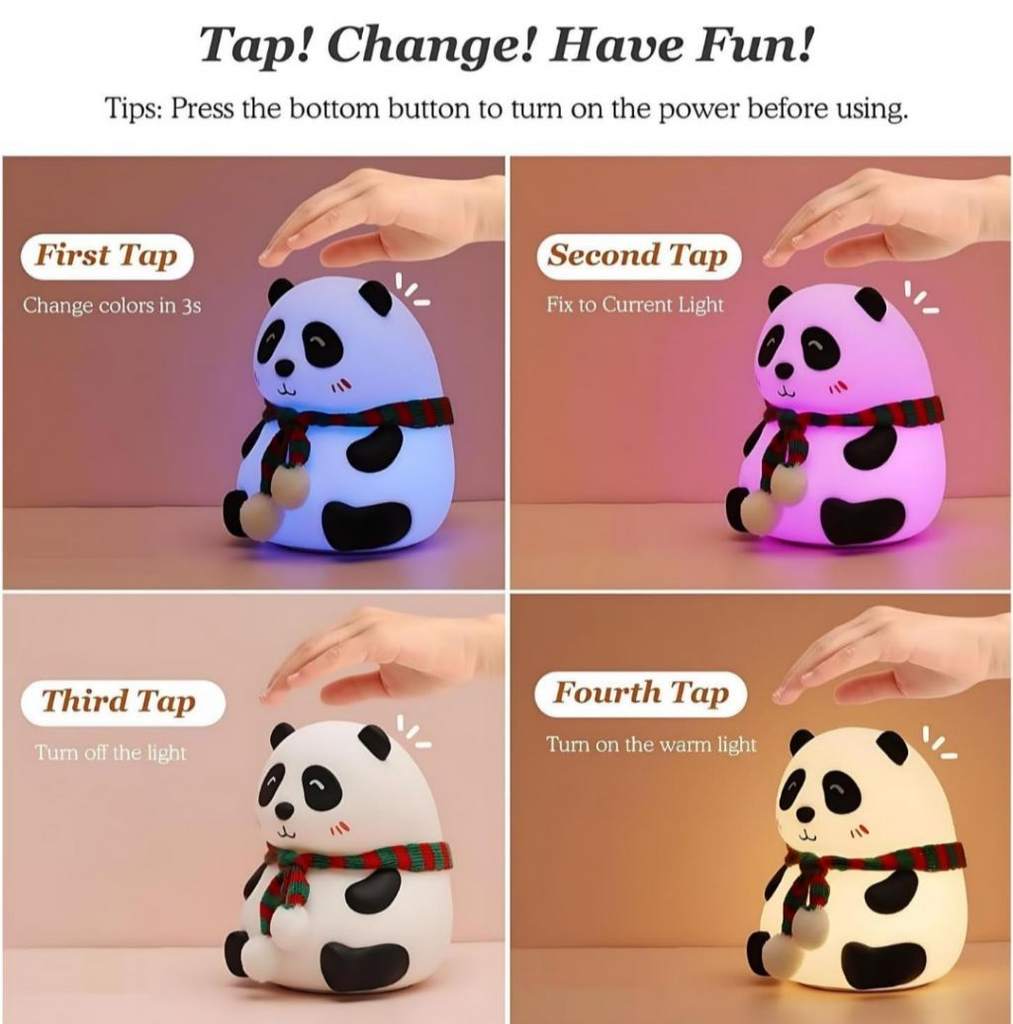 GlowPanda™ Silicone Night Lamp