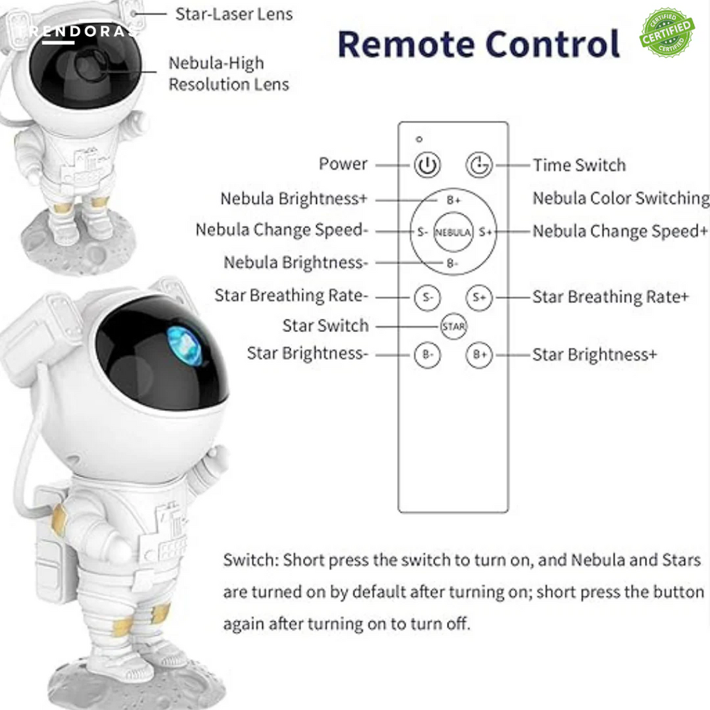 CosmoCast™ Astronaut Projector Lamp