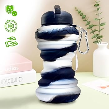 Silicone Donut Water Bottle – Portable & Flexible Hydration Bottle