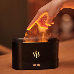 Flame Humidifier – Portable USB Air Humidifier with Flame Light & Aromatherapy