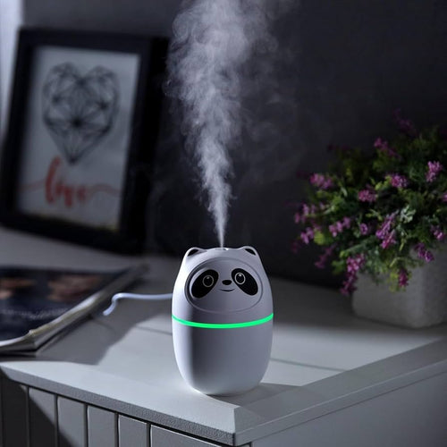 Panda Humidifier – Portable Ultrasonic Air Humidifier with Night Light