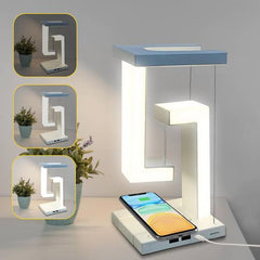 Anti-Gravity Table Lamp with Wireless Charging – Floating LED Night Light